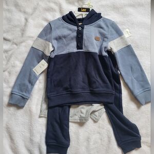 Lee Baby Blue and Navy Outfit Set